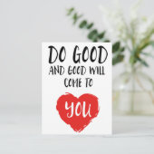 Goed en goed zal u komen briefkaart (Staand voorkant)