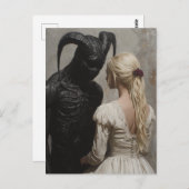 Goed en kwaad briefkaart (Voorkant / Achterkant)