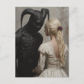 Goed en kwaad briefkaart (Voorkant)