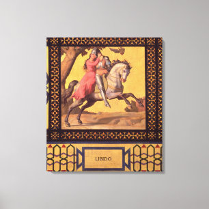 Goed en kwaad: Libido, 1832 (detail van 89709) (ol Canvas Afdruk