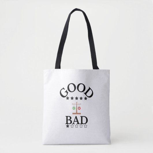 Goed en slecht tote bag (Voorkant)