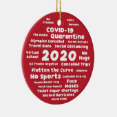 Goed en slecht van 2020 keramisch ornament (Rechts)