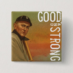 Goed en sterk vierkante button 5,1 cm