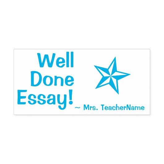 "Goed Essay!" Loftstempel van rubber Zelfinktende Stempel (Design)