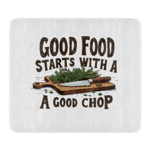 Goed eten begint met een goede chop of keukenchef snijplank