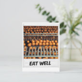 Goed eten briefkaart (Staand voorkant)