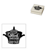 Goed eten citaat rubberstempel (Gestempeld)