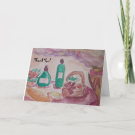 Goed eten en goede vrienden kaart