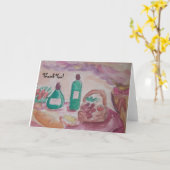 Goed eten en goede vrienden kaart (Gele Bloem)