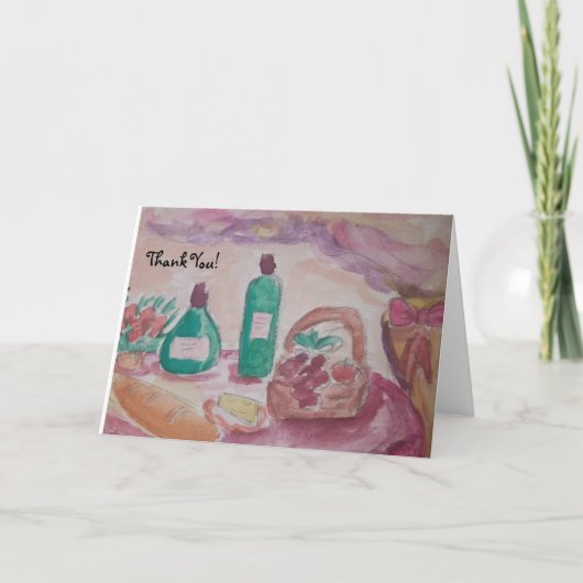 Goed eten en goede vrienden kaart (Voorkant)