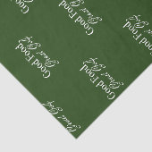 Goed eten, geweldig golf | Deep Green Clubhouse Tissuepapier (Detail)