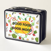 Goed eten, goed humeur ontwerp, leuk eten (Achterkant)