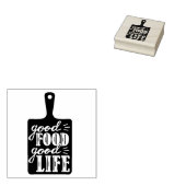 Goed eten goed leven rubberstempel (Gestempeld)