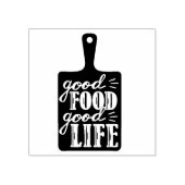 Goed eten goed leven rubberstempel (Afrduk)
