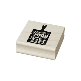 Goed eten goed leven rubberstempel