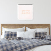 Goed eten, goede stemming canvas afdruk (Insitu (Slaapkamer))