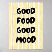Goed eten, goede stemming poster (Voorkant)