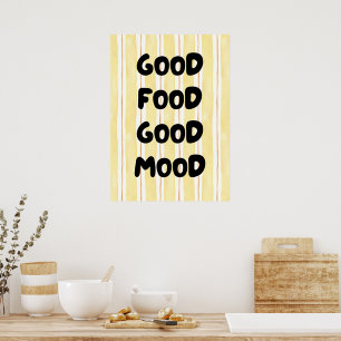 Goed eten, goede stemming poster