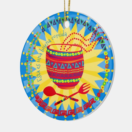 Goed eten Mexicaanse culinaire kerst ornament (Links)