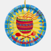Goed eten Mexicaanse culinaire kerst ornament (Achterkant)