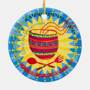 Goed eten Mexicaanse culinaire kerst ornament