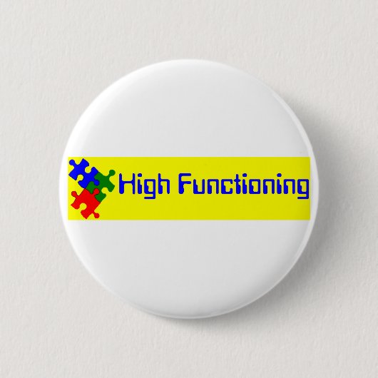 Goed functionerend autistisch ronde button 5,7 cm (Voorkant)