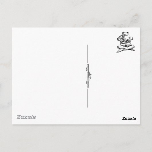 Goed gebogen briefkaart (Achterkant)