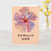 Goed gebroken arm Kantoor persoon Kaart (Gele Bloem)