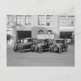 Goed gebruikte auto's voor verkoop briefkaart