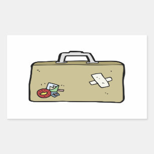 Goed gebruikte kofferstickers