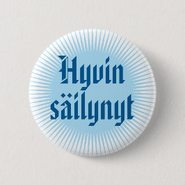 Goed geconserveerd 1 ronde button 5,7 cm