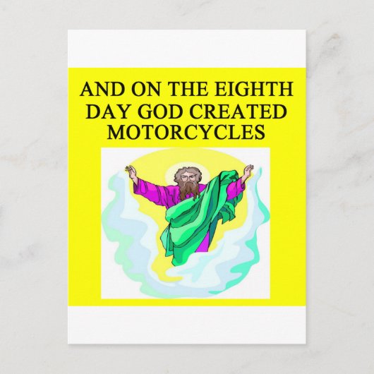goed gecreëerde motorfietsen briefkaart (Voorkant)