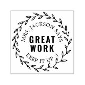 Goed gedaan | Aangepaste leraren Zelfinktende Stempel (Design)