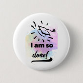 Goed gedaan Afstudeerder Ronde Button 5,7 Cm (Voorkant)