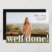 Goed gedaan Afstuderen Fotoklasse 2022 Aankondiging (Voorkant / Achterkant)