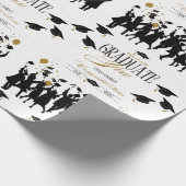 Goed gedaan, Afstuderen! Tijd om feest te vieren Cadeaupapier (Hoek)