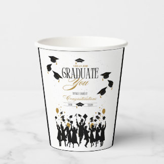 Goed gedaan, Afstuderen! Tijd om feest te vieren Papieren Bekers