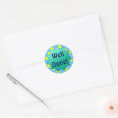 Goed gedaan, beloning ronde sticker (Envelop)