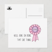 "Goed gedaan" Briefkaart (Art by Em Somerville) (Voorkant / Achterkant)