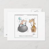 GOED GEDAAN! Briefkaart van April McCallum (Voorkant / Achterkant)