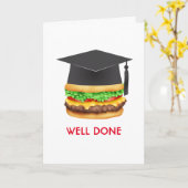 Goed gedaan Burger Gefeliciteerd Afstuderen Kaart (Gele Bloem)