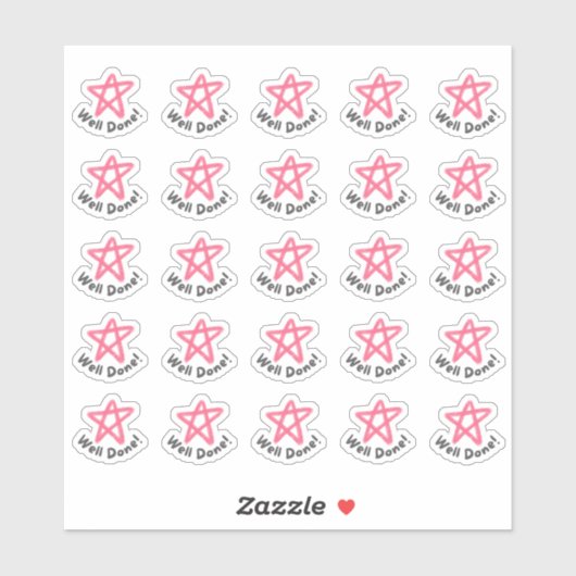 Goed gedaan! Docenten Ouders Stickers (Vel)