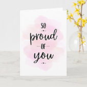 Goed gedaan, gefeliciteerd, trots op je kaart (Gele Bloem)