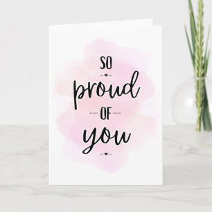 Goed gedaan, gefeliciteerd, trots op jou kaart