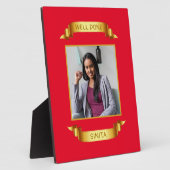 Goed gedaan Gold Scroll, aangepaste foto - op maat Fotoplaat (Zijkant)