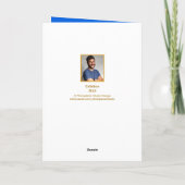 Goed gedaan Gold Scroll, aangepaste foto - op maat Kaart (Achterkant)