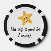 Goed gedaan! Gouden Ster Custom Pokerchips (Achterkant)