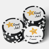 Goed gedaan! Gouden Ster Custom Pokerchips (Opstapeling)