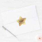 Goed gedaan! gouden ster student award leraar ster sticker (Envelop)