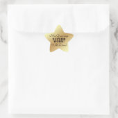 Goed gedaan! gouden ster student award leraar ster sticker (Tas)